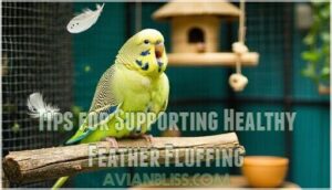 tips for supporting healthy feather fluffing