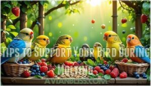 tips to support your bird during molting