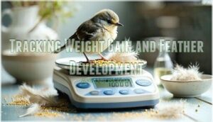 tracking weight gain and feather development