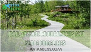trail surface requirements and slope guidelines