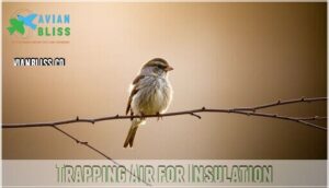 trapping air for insulation