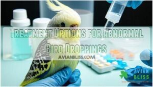 treatment options for abnormal bird droppings