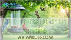tube feeders for seeds and nuts