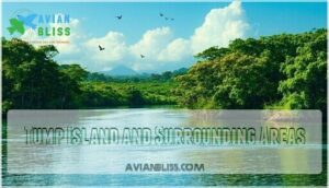 tump island and surrounding areas