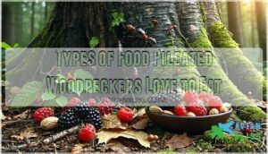 types of food pileated woodpeckers love to eat
