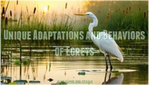 unique adaptations and behaviors of egrets