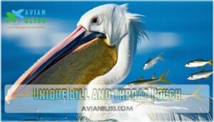 unique bill and throat pouch