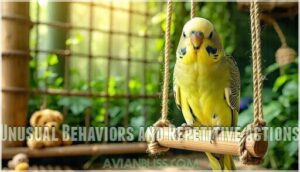 unusual behaviors and repetitive actions