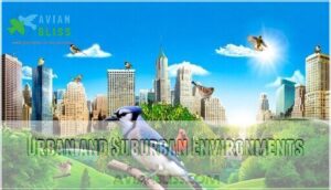 urban and suburban environments