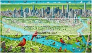 urban bird watching locations map