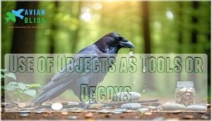 use of objects as tools or decoys
