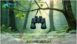 using binoculars for birding