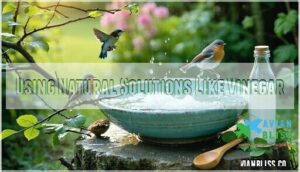 using natural solutions like vinegar