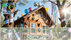 using reflective objects to deter woodpeckers using reflective objects to deter woodpeckers