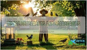 visual deterrents and scarecrows