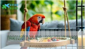 vocalization and appetite changes