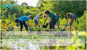 volunteering for habitat restoration projects