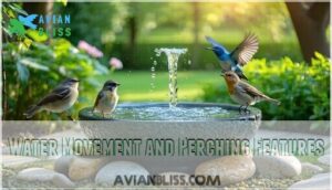 water movement and perching features