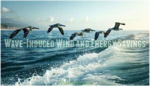 wave-induced wind and energy savings