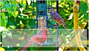 weight-sensitive and motorized feeders