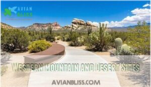 western mountain and desert sites