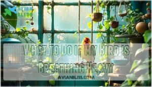 what to do if my bird is breathing heavy