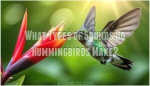 what types of sounds do hummingbirds make