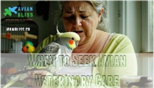 when to seek avian veterinary care