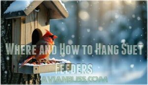 where and how to hang suet feeders