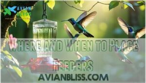 where and when to place feeders