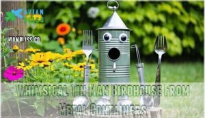 whimsical tin man birdhouse from metal containers whimsical tin man birdhouse from metal containers