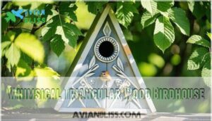 whimsical triangular wood birdhouse whimsical triangular wood birdhouse