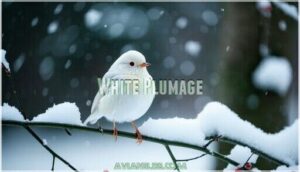 white plumage