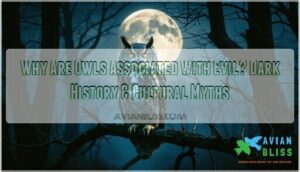 why are owls associated with evil