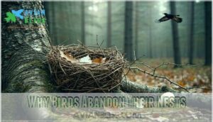 why birds abandon their nests