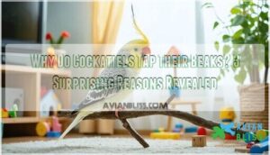 why do cockatiels tap their beaks