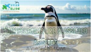 why penguins are classified as birds