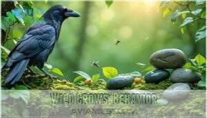 wild crows’ behavior