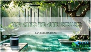 wind chimes and sonic repellers