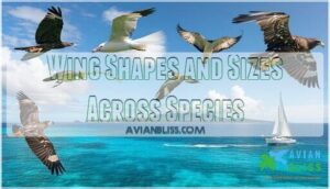 wing shapes and sizes across species wing shapes and sizes across species