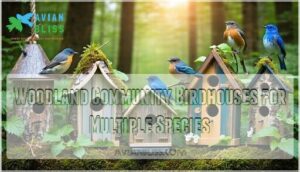 woodland community birdhouses for multiple species woodland community birdhouses for multiple species