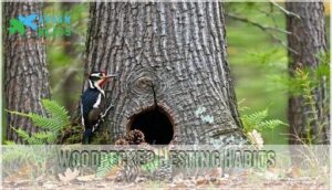 woodpecker nesting habits