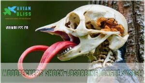woodpeckers' shock-absorbing tongue system woodpeckers' shock-absorbing tongue system