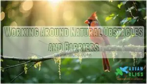 working around natural obstacles and barriers