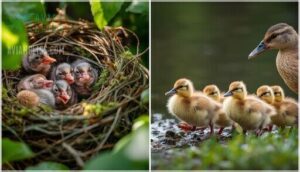 altricial vs. precocial chicks