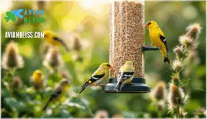 american goldfinch diet and feeding