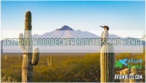 arizona woodpecker habitats and range