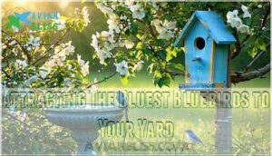 attracting the bluest bluebirds to your yard
