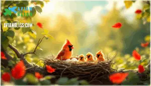 baby cardinal development stages