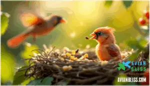 baby cardinal diet and nutrition